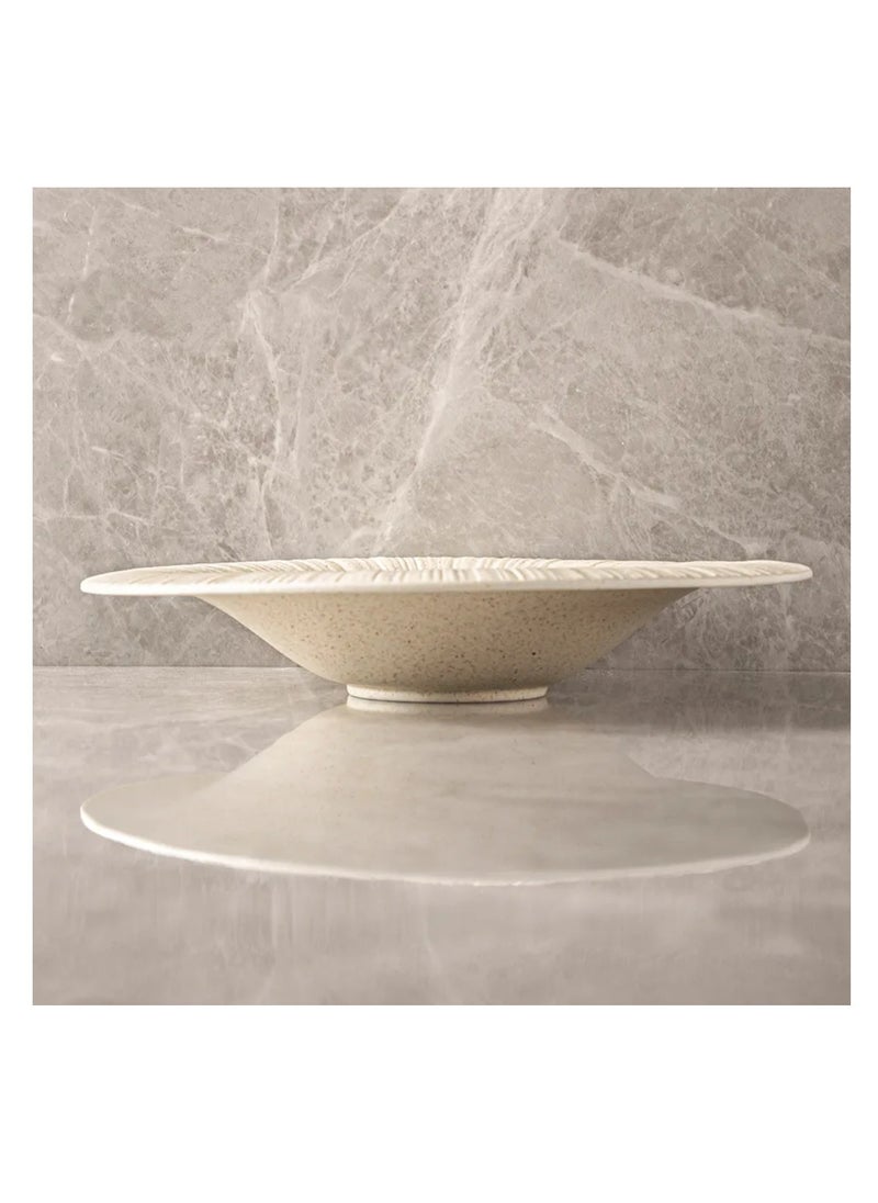 MAAC Home  Geometric Triangle Cushion Deep Infinity Soup Plate Elegant Durable and Classic design Perfect for Everyday Use, and Get- Together, Restaurant, Banquet and More (Infinity Style, 6)