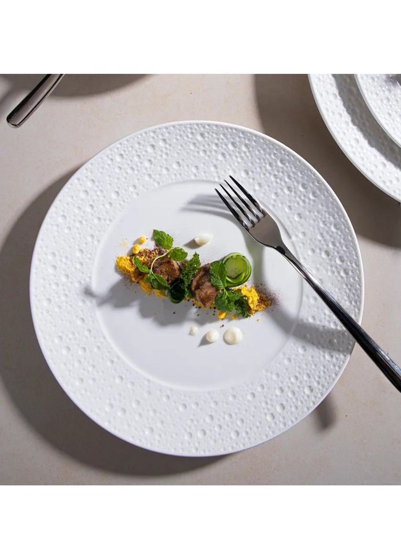 MAAC Home  Everyday Essential Plate (Round Plate) Elegant Durable and Classic design Perfect for Family Everyday Use, and Family Get- Together, Restaurant, Banquet and More (Set of 6)