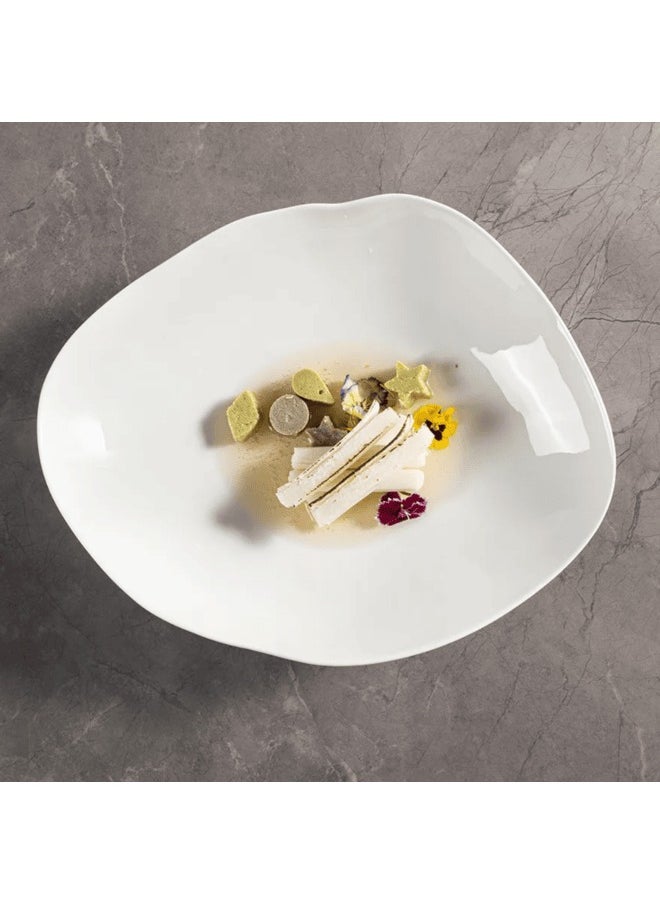 MAAC Home  Jumbo Glossy Bowl Elegant Durable and Classic design Perfect for Family Everyday Use, and Family Get- Together, Restaurant, Banquet and More (Set of 4, 13