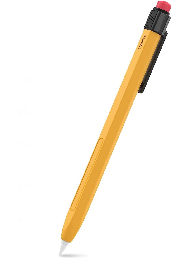 iPencil Case for Pencil 2nd Generation Sleeve Silicone Protective Cover Perfect Grip Skin Classic Design with Sturdy Clip Compatible with Apple Pencil 2nd Generation (Classic)
