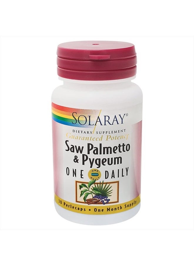 Guaranteed Potency Saw Palmetto and Pygeum One Daily - 30 Capsules