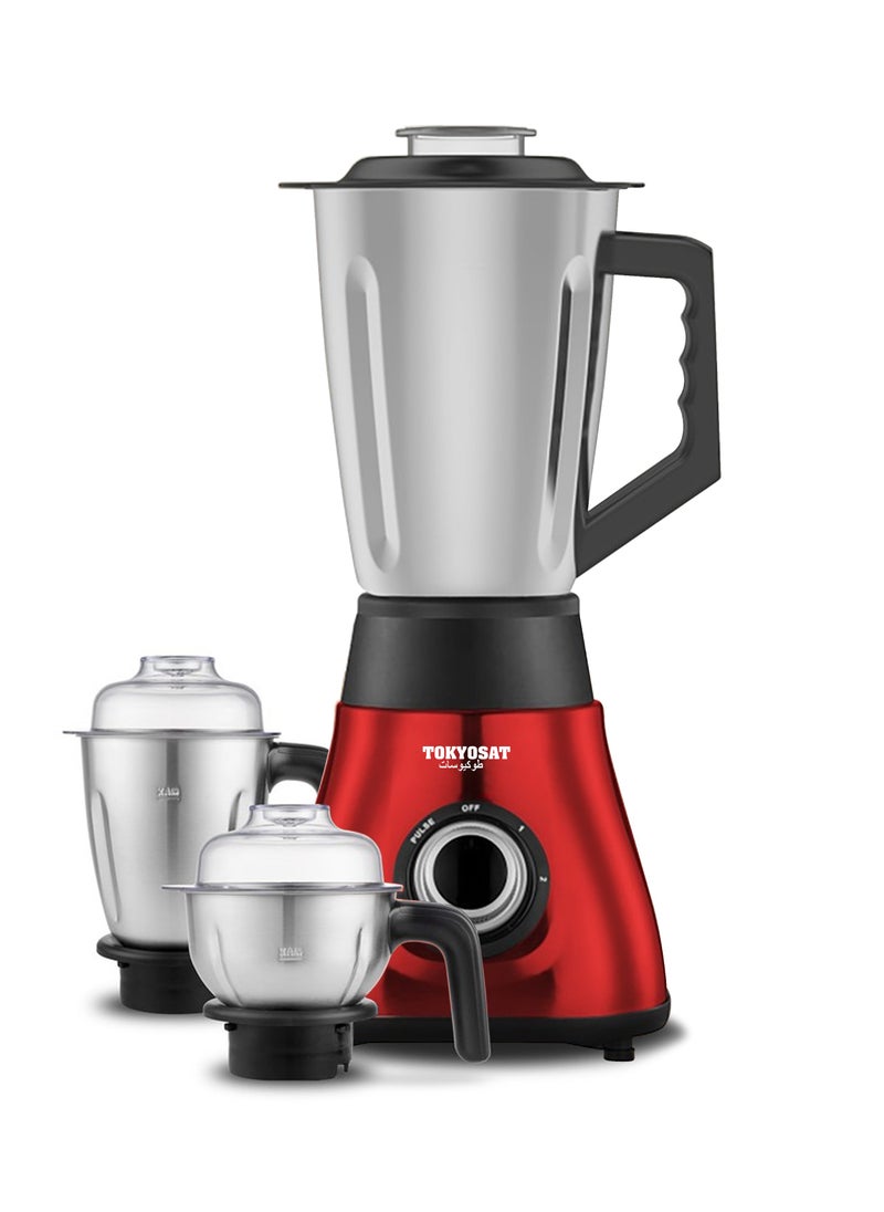 TOKYOSAT BLENDER & JUICER 2 IN 1,600W,1.5 L, 2 speed,stanlesteel