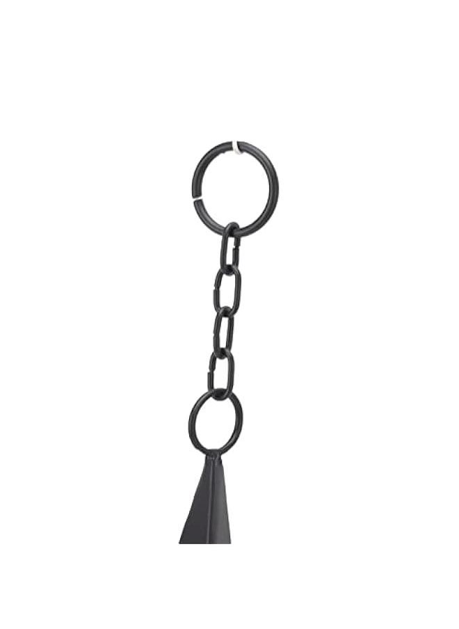 North Country Boothbay Harbor 3-Tone Wind Bell Chimes, Retro Design Iron Triangle Wind Bell with Compass, Creative Gifts Wind for Indoor Outdoor Wall Ornament Home Porch Patio Garden Hanging Decor