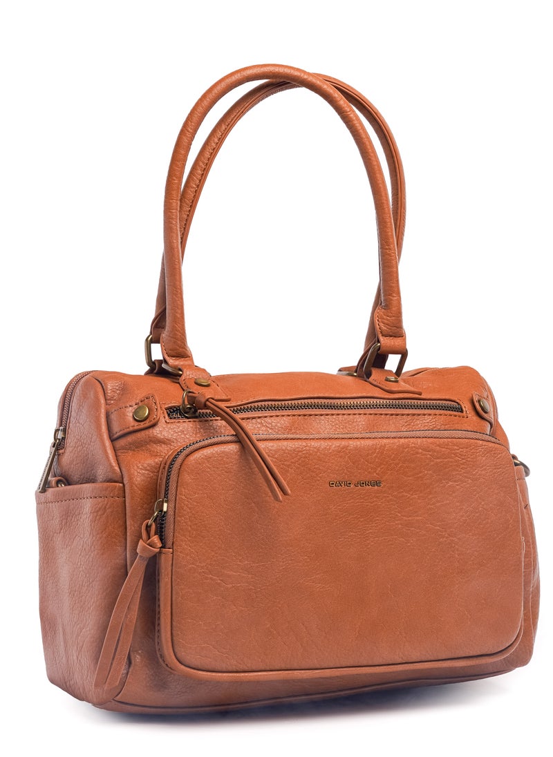 David Jones- Leather Duffle Bag for women model cm6981- Faux leather work and travel duffle bag- All gender neutral bag in size extra large for travel and work