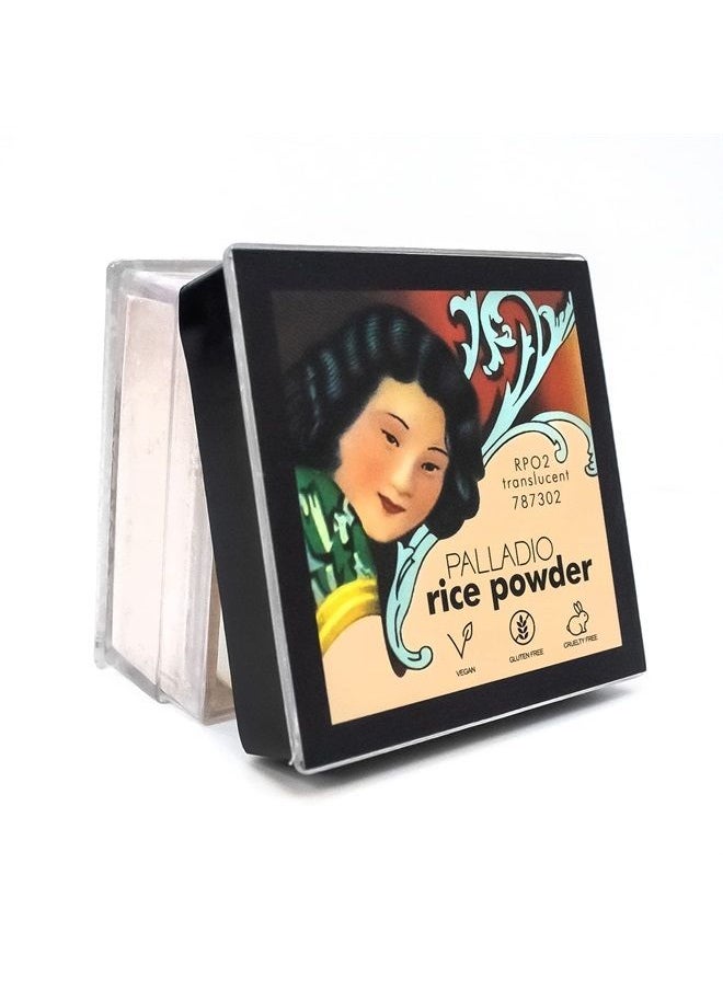 Rice Powder Loose Setting Powder Absorbs Oil Leaves Face Looking and Feeling Smooth Helps Makeup Last Longer For a Flawless Fresh Look Pack, Translucent, 1 Count, (Pack of 3)