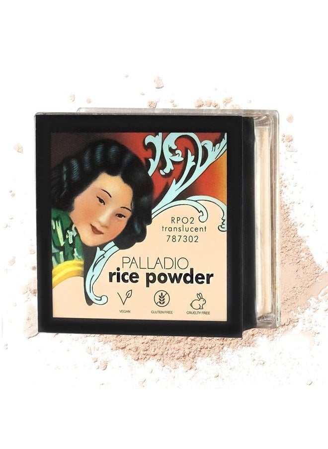 Rice Powder Loose Setting Powder Absorbs Oil Leaves Face Looking and Feeling Smooth Helps Makeup Last Longer For a Flawless Fresh Look Pack, Translucent, 1 Count, (Pack of 3)