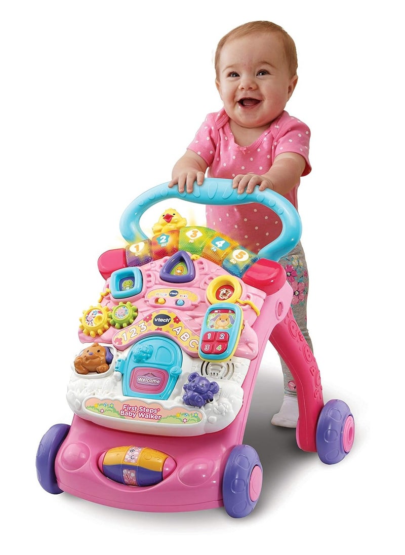 vtech First Steps Baby Walker, House Shaped Activity Panel With Songs, Melodies And Detachable Activity Panel