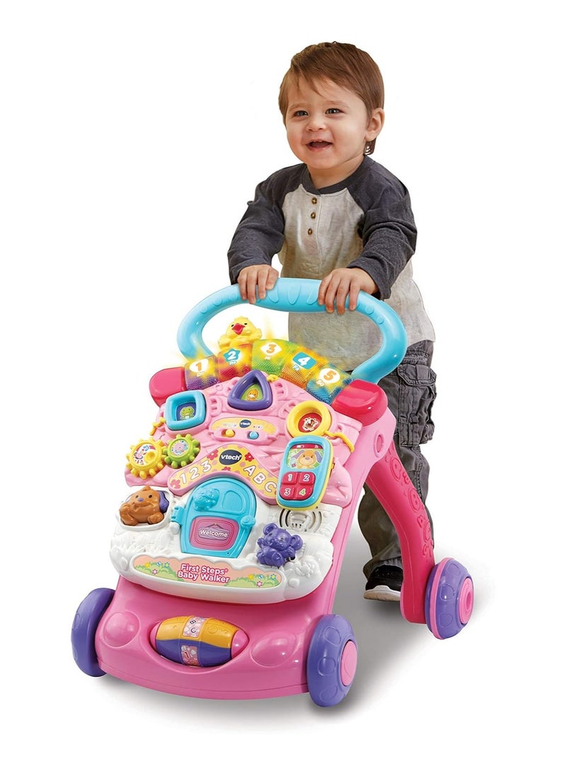 vtech First Steps Baby Walker, House Shaped Activity Panel With Songs, Melodies And Detachable Activity Panel