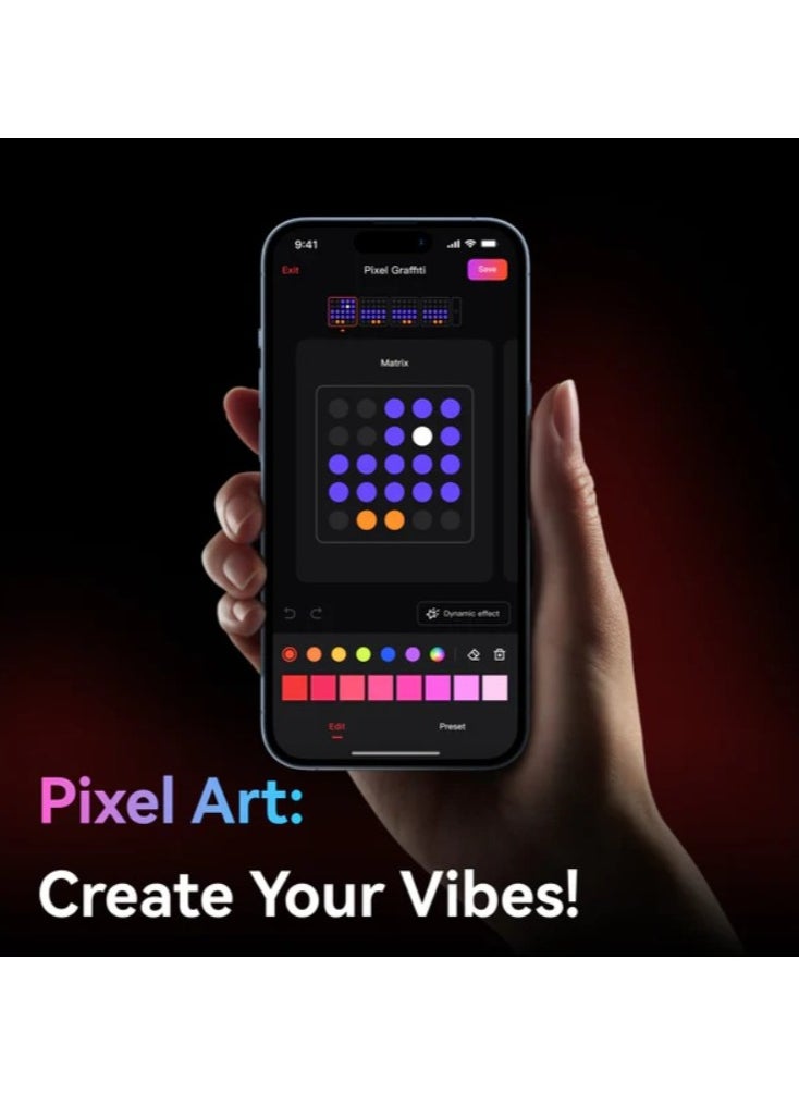 Yeelight Cube Smart Lamp (4-Matrix Pack) | 16 Million Colors Option | RGBIC Individual Addressable | Dynamic Lighting | Music Flow | WiFi Connected | APP Control | For Bedroom, Living Room | Black
