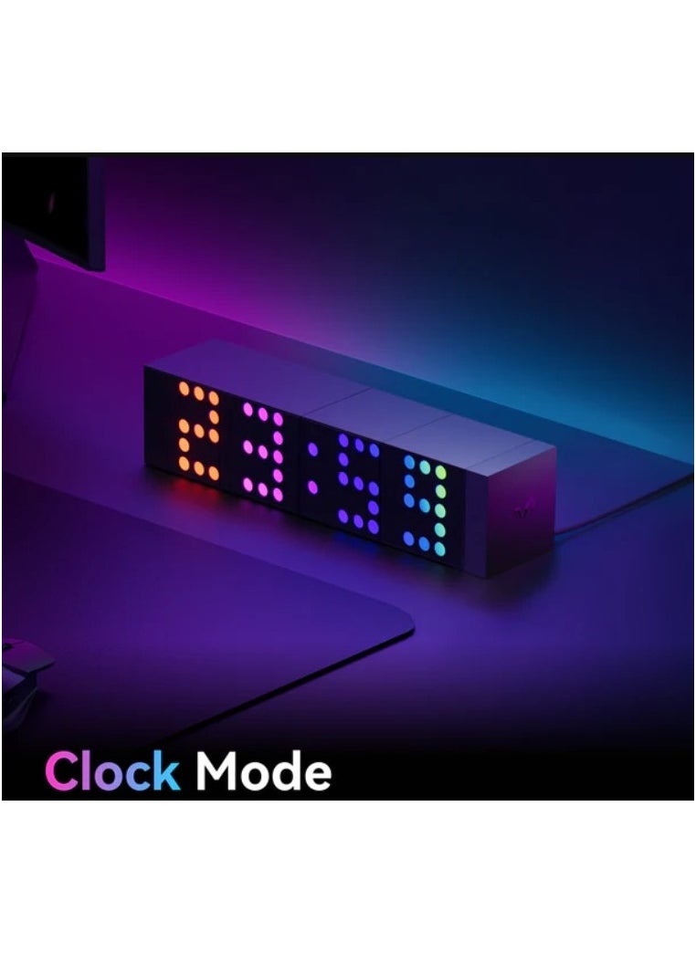 Yeelight Cube Smart Lamp (4-Matrix Pack) | 16 Million Colors Option | RGBIC Individual Addressable | Dynamic Lighting | Music Flow | WiFi Connected | APP Control | For Bedroom, Living Room | Black