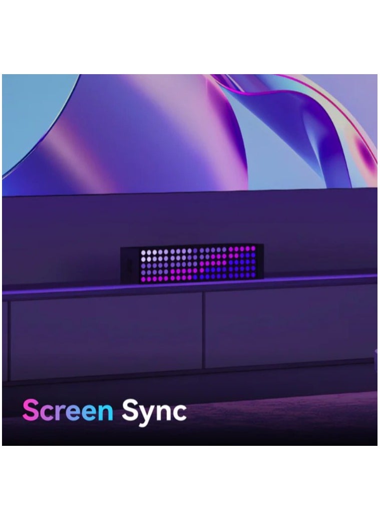 Yeelight Cube Smart Lamp (4-Matrix Pack) | 16 Million Colors Option | RGBIC Individual Addressable | Dynamic Lighting | Music Flow | WiFi Connected | APP Control | For Bedroom, Living Room | Black