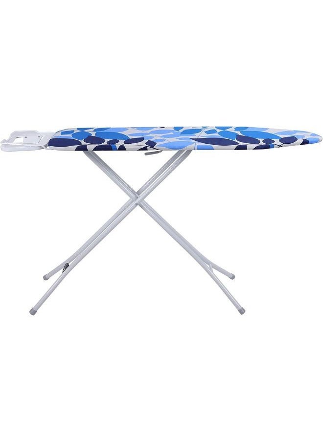 Ironing Board with Steam Iron Rest Heat Resistant Adjustable Height and Lock System Assorted Colors Cotton Cover Iron Board with Cover Pad Multicolor