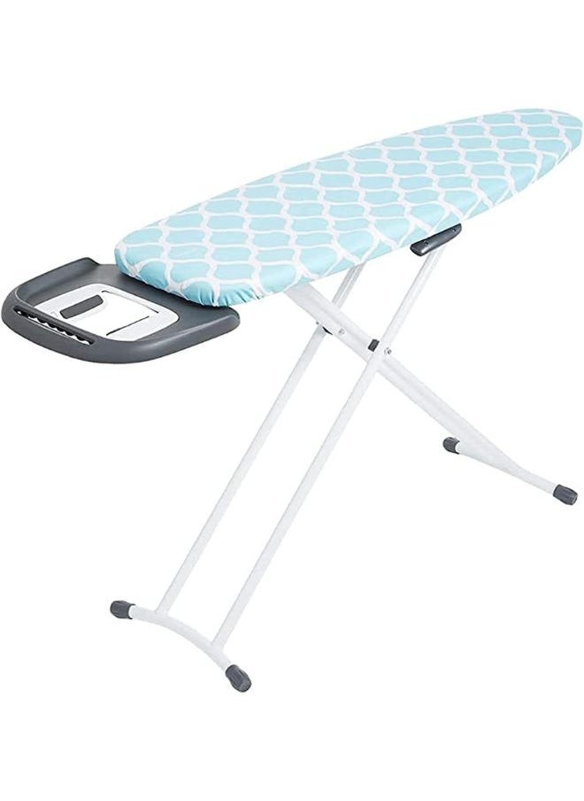 Ironing Board with Steam Iron Rest Heat Resistant Adjustable Height and Lock System Assorted Colors Cotton Cover Iron Board with Cover Pad Multicolor