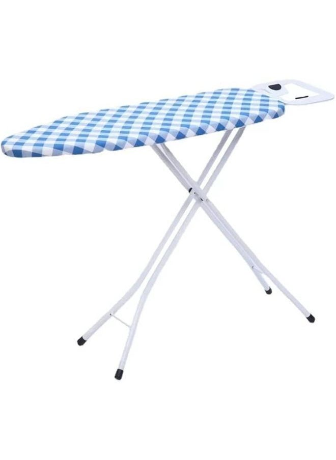 Ironing Board with Steam Iron Rest Heat Resistant Adjustable Height and Lock System Assorted Colors Cotton Cover Iron Board with Cover Pad Multicolor