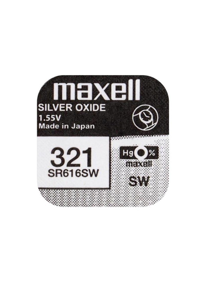 10-Pieces 321 / SR616SW 1.55V Silver Oxide Batteries