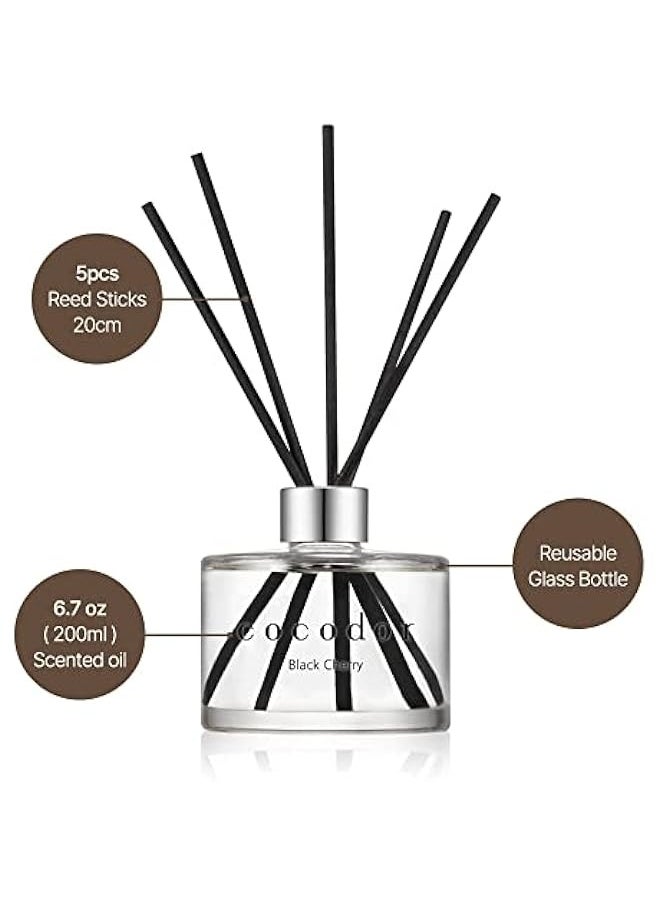 Signature Reed Diffuser/Rose Perfume / 6.7oz(200ml) / 1 Pack/Reed Diffuser, Reed Diffuser Set, Oil Diffuser & Reed Diffuser Sticks, Home Decor & Office Decor, Fragrance and Gifts