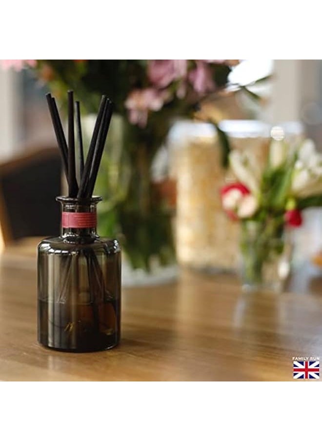 ® 120 Black Fibre Reed Diffuser Sticks - 20cm x 4mm - Thick Diffuser Reeds Sticks - Diffuser Sticks for Diffuser Oils Fragrance Refill - Fibre Reeds for Diffusers