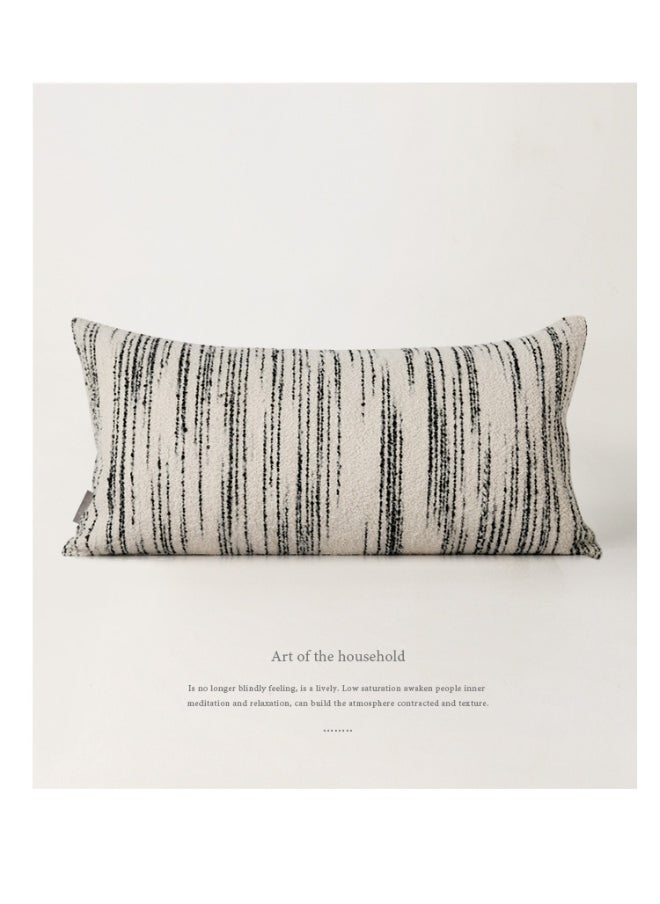 Irregular Black Lines Cushion Cushion Cover