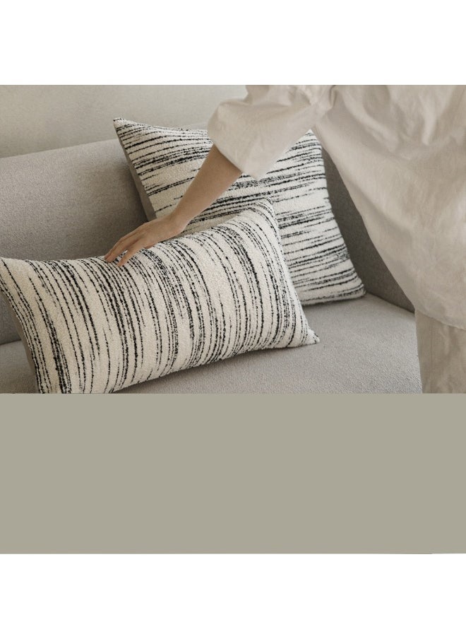 Irregular Black Lines Cushion Cushion Cover