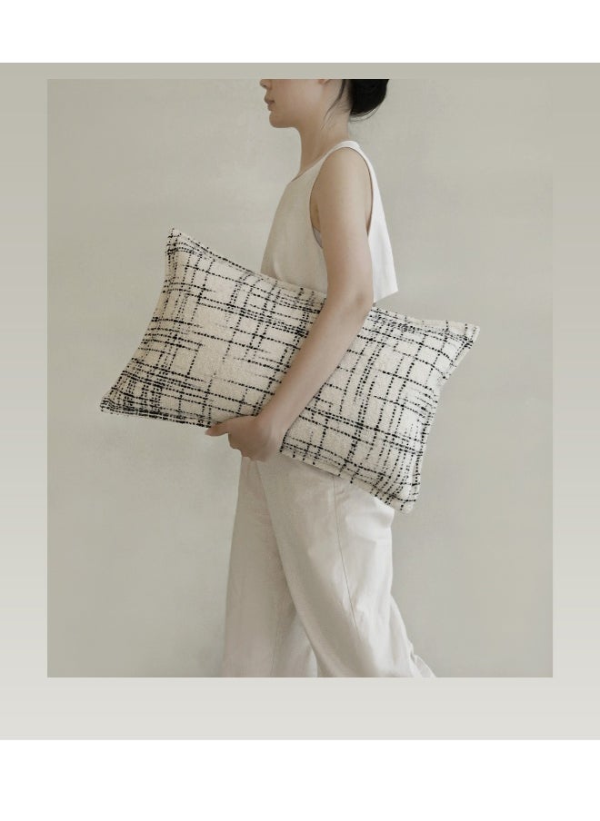 Irregular Black Lines Cushion Cushion Cover