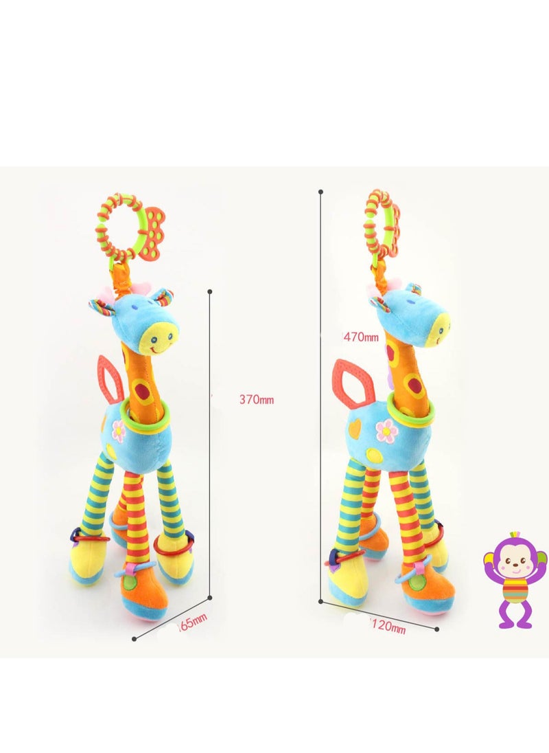 Giraffe Car Bed Hanging Newborn Baby Car Pendant Baby Doll Soothing Toy (New Giraffe Bed Hanging)