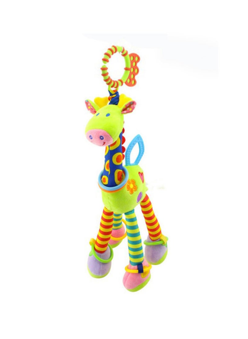 Giraffe Car Bed Hanging Newborn Baby Car Pendant Baby Doll Soothing Toy(Green Giraffe)