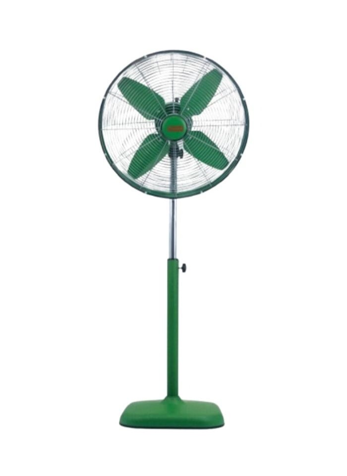 16-Inch Industrial Pedestal Fan - High-Speed Oscillating Stand Fan, Adjustable Height, 3 Speed Settings, Green