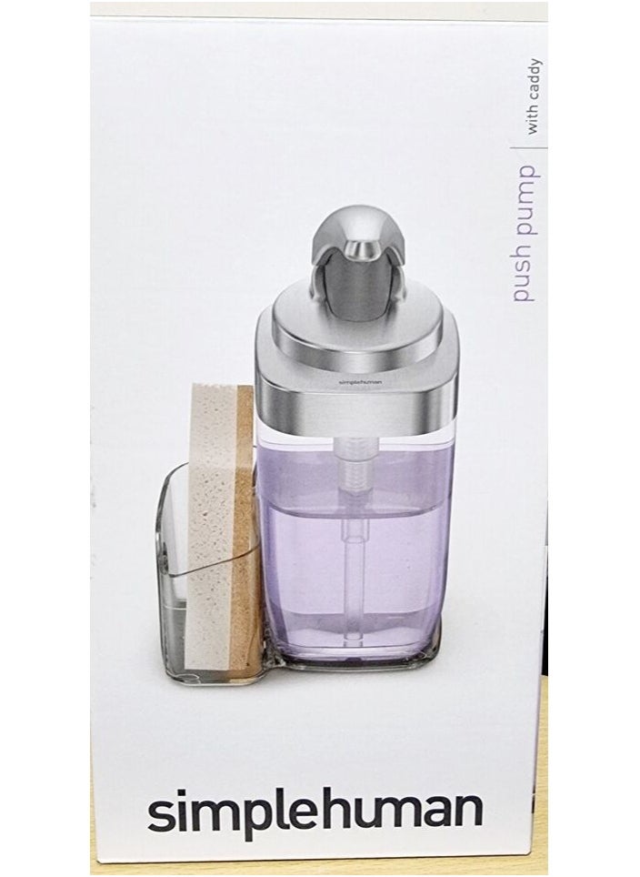 Brushed Nickel Push Pump With Caddy 650ML