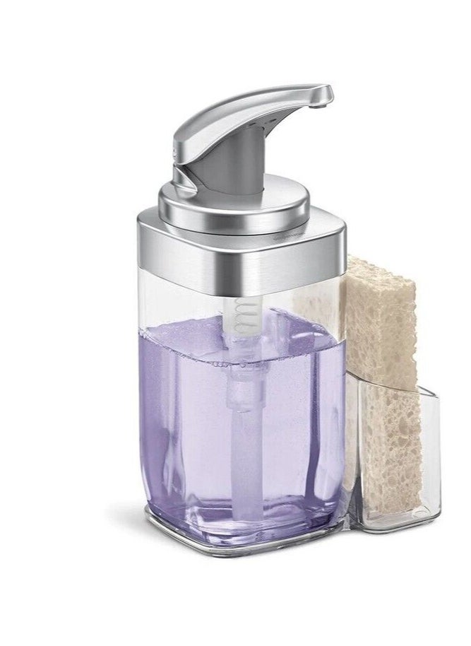 Brushed Nickel Push Pump With Caddy 650ML