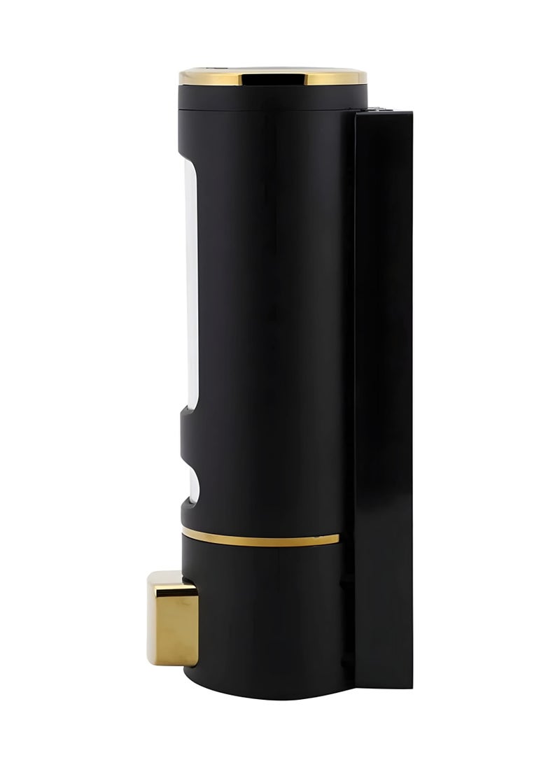 ABS Plastic Soap Dispenser, 400 ml, Black and Gold