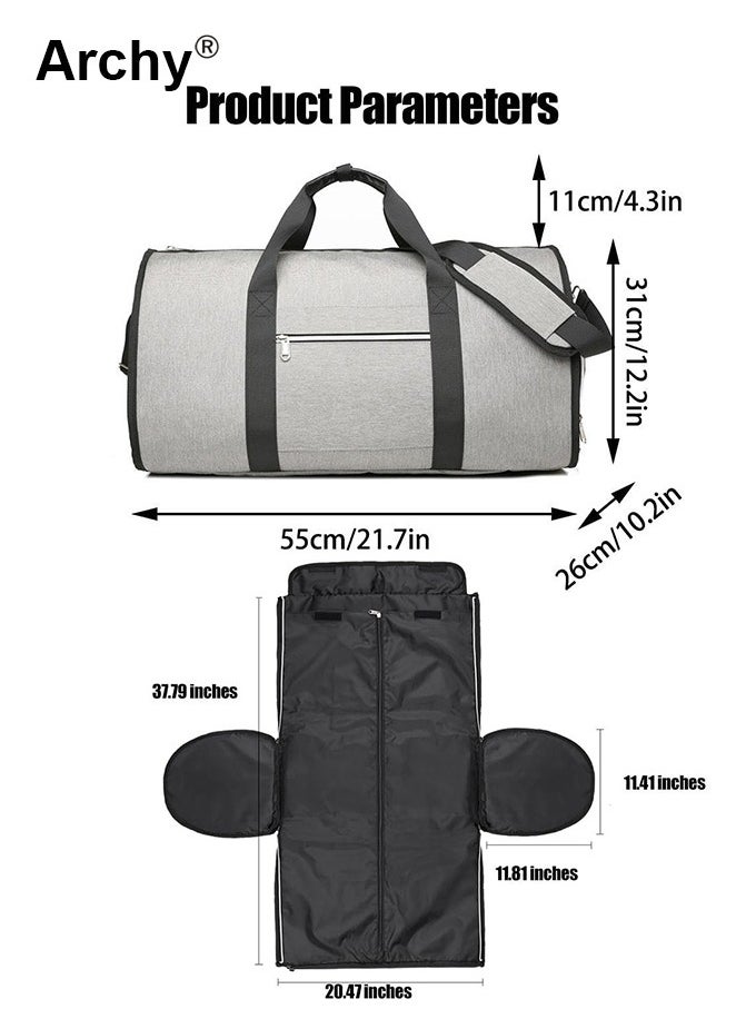 Large Capacity Outdoor Travel Bag Portable Suit Garment Storage Foldable Business Luggage Bag