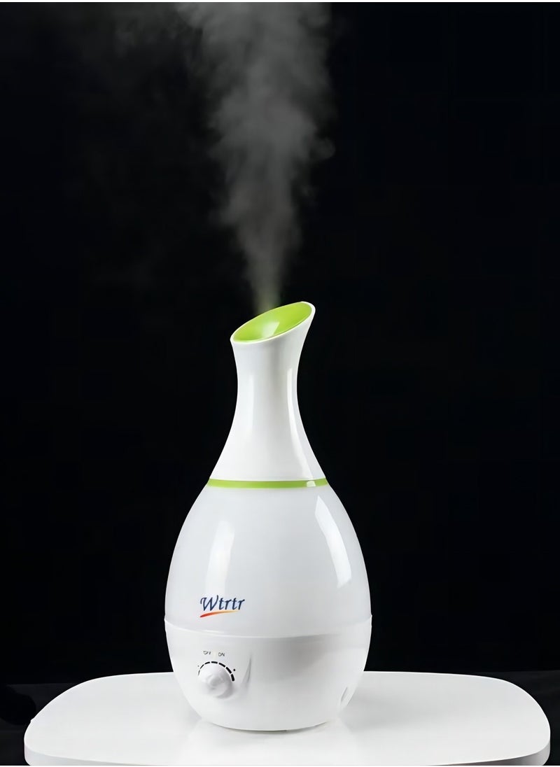 Wtrtr 3L high-end Ultrasonic Cool Mist humidifier,Air humidifier for Bedroom & lobby, Premium Humidifying Unit,Air Refresher Air Revitalizer Air Purifier (White 3L)