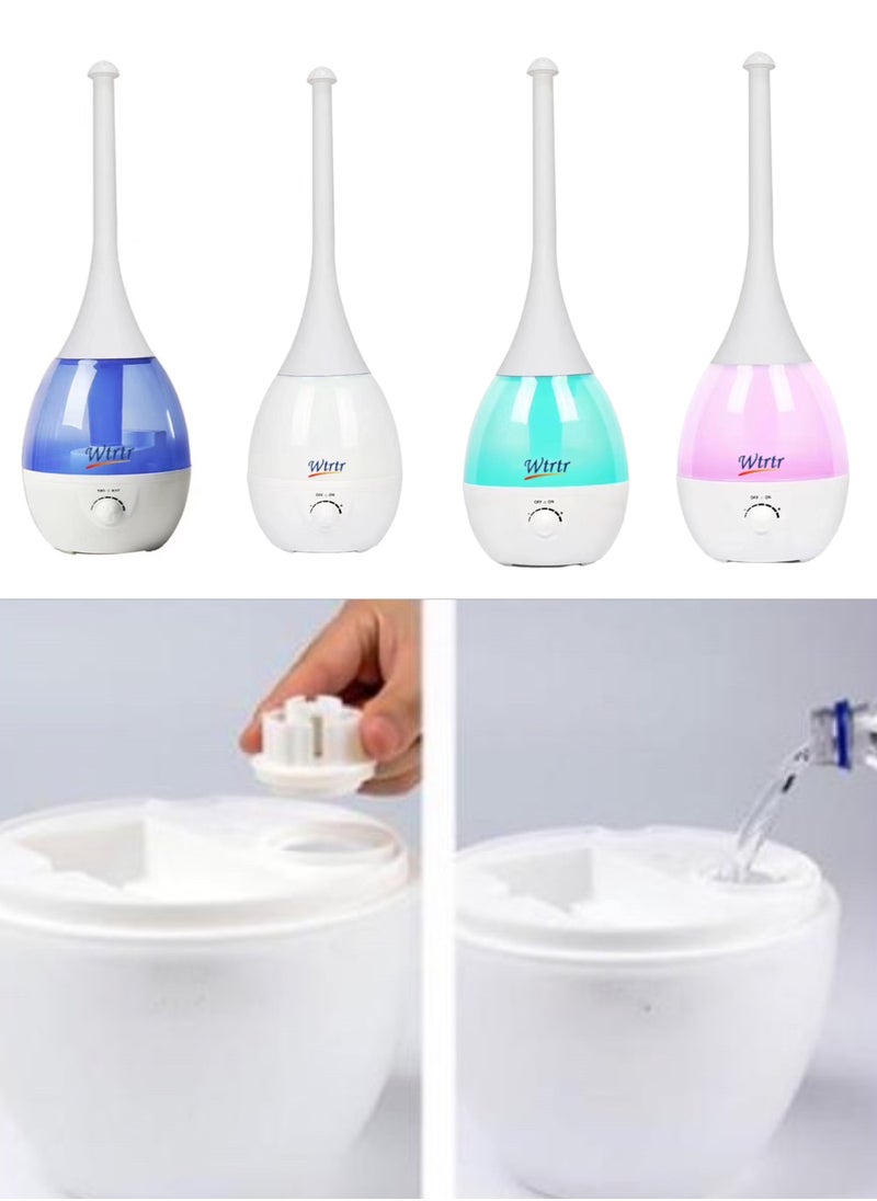 Wtrtr high-end Ultrasonic Cool Mist humidifier,You can adjust 3 heights， 3 L Air humidifier for Bedroom & lobby, Premium Humidifying Unit,Air Refresher Air Revitalizer Air Purifier .WTR-1343A White