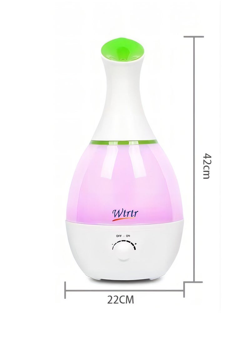 Wtrtr 3L high-end Ultrasonic Cool Mist humidifier,Air humidifier for Bedroom & lobby, Premium Humidifying Unit,Air Refresher Air Revitalizer Air Purifier (BLUE 3L)