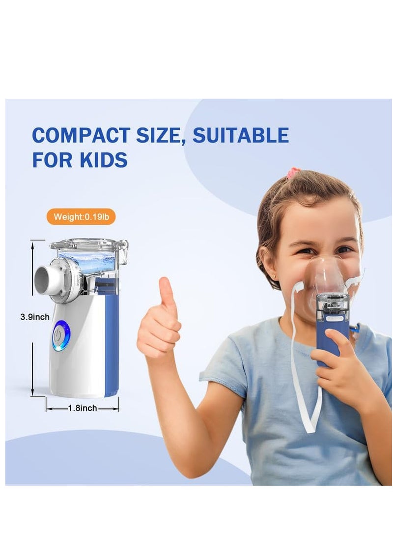 Nebulizer Machine for Adults and Kids, Portable and Handheld Mesh Nebulizer for Breathing Problems with 3 Masks, Ultrasonic Mesh Nebulizer