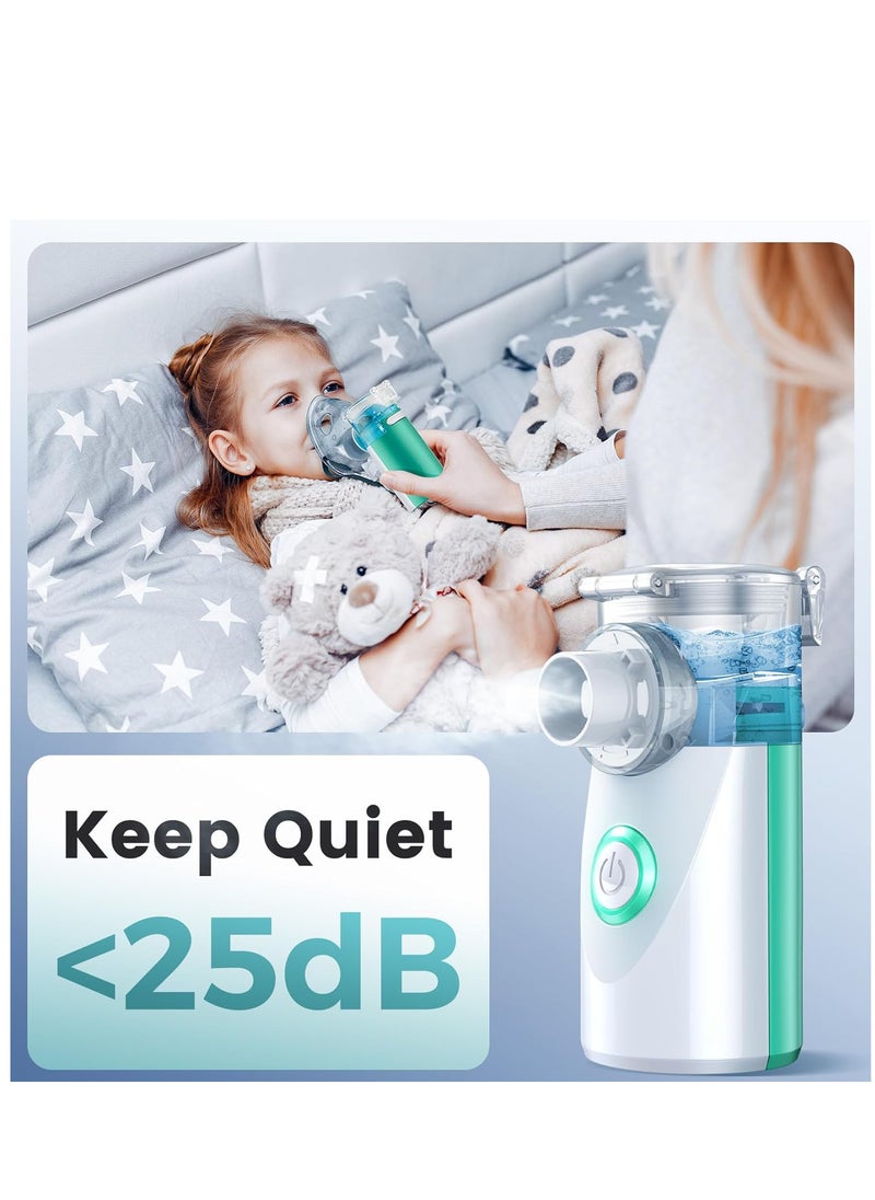 Nebulizer Machine for Adults and Kids, Portable and Handheld Mesh Nebulizer for Breathing Problems with 3 Masks, Ultrasonic Mesh Nebulizer