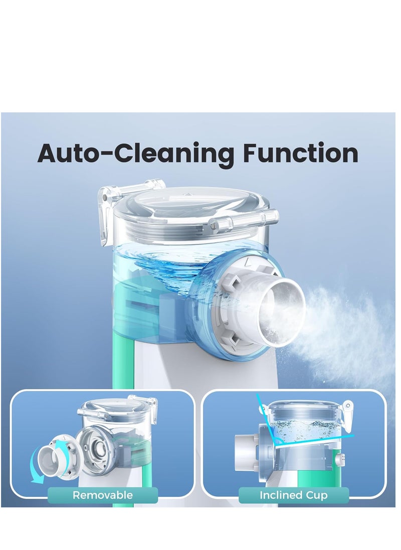 Nebulizer Machine for Adults and Kids, Portable and Handheld Mesh Nebulizer for Breathing Problems with 3 Masks, Ultrasonic Mesh Nebulizer