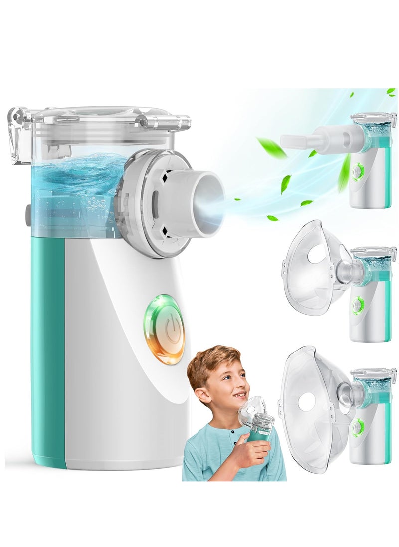 Nebulizer Machine for Adults and Kids, Portable and Handheld Mesh Nebulizer for Breathing Problems with 3 Masks, Ultrasonic Mesh Nebulizer