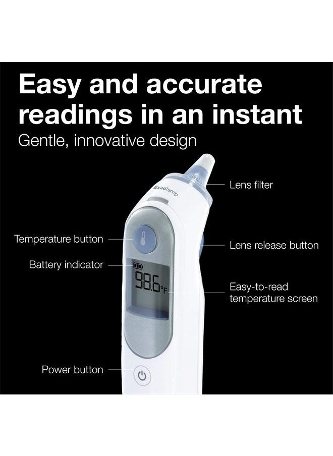 Braun Digital Ear Thermometer, ThermoScan 5 IRT6500, Ear Thermometer for Babies, Kids, Toddlers and Adults, Display is Digital and Accurate, Thermometer for Precise Fever Tracking at Home