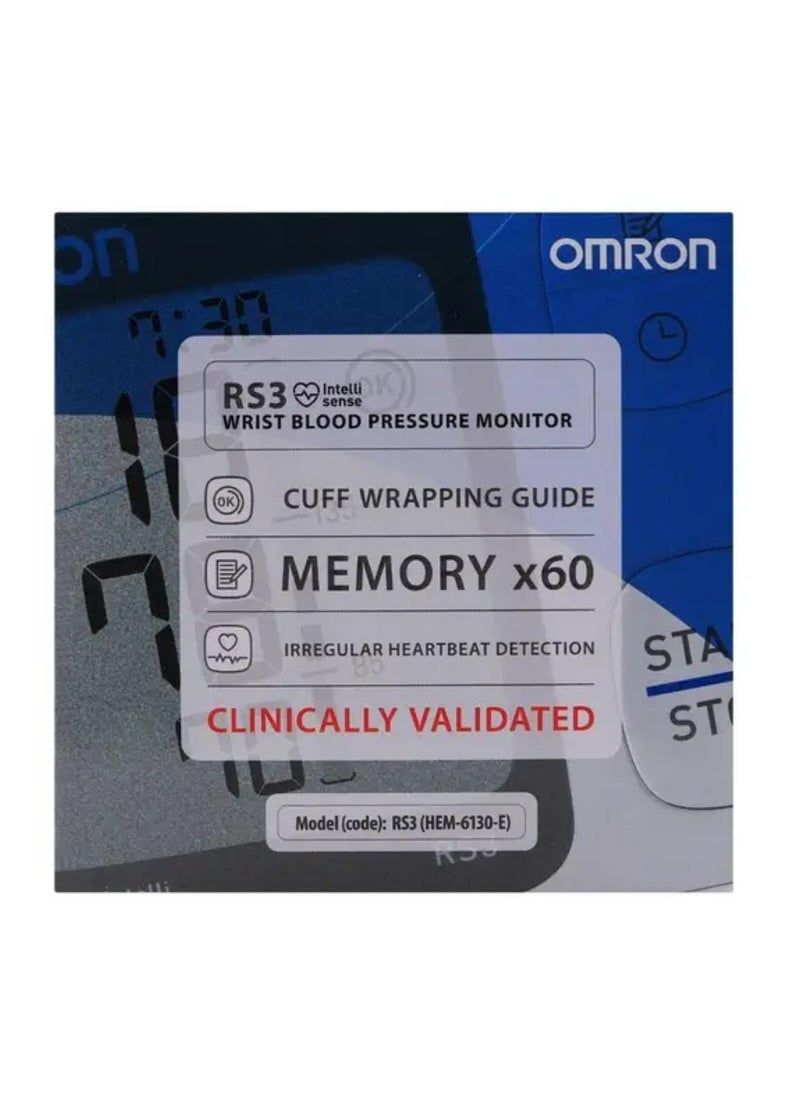 Omron RS3 Intelli IT Wrist Blood Pressure Monitor