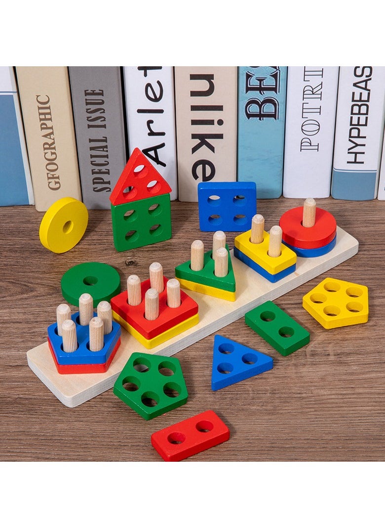 Unique Wooden Geometry Toys in Rectangular Shape: Challenge Your Mind