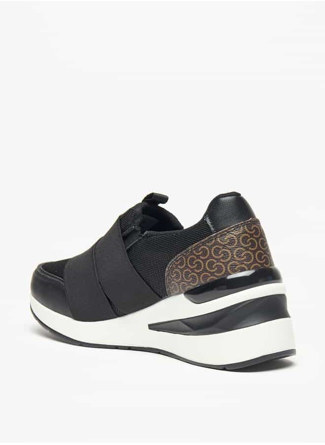 Women's Panelled Slip-On Low Ankle Sneakers
