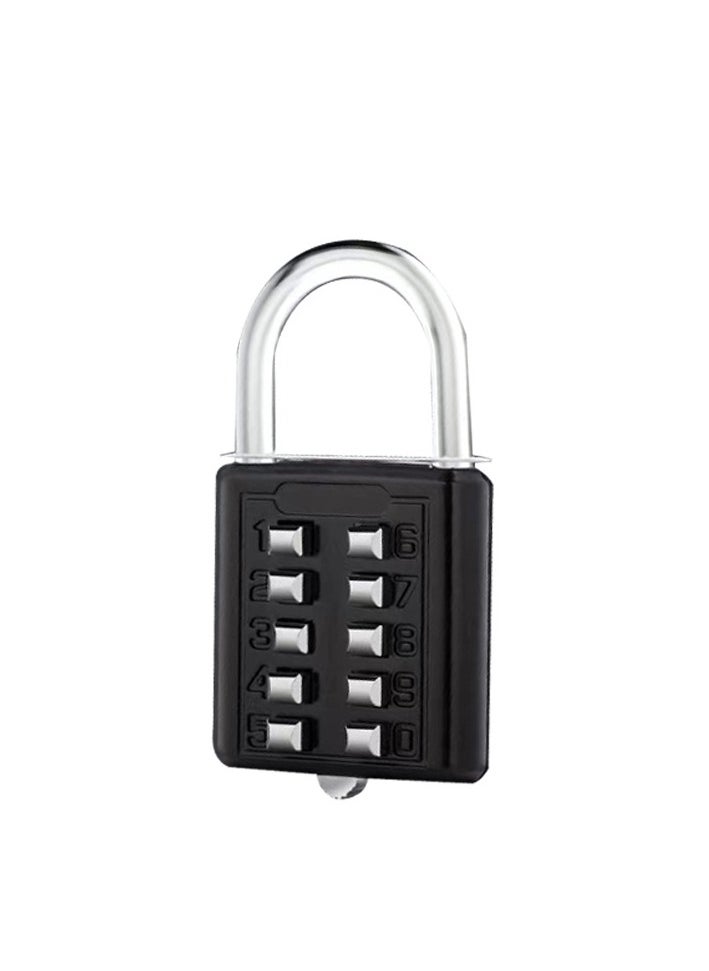 Padlock Digits Combination Lock,Button Combination Security Padlock Digital Lock, for Gym or Sports Locker, Case, Toolbox, Fence, Hasp Cabinet