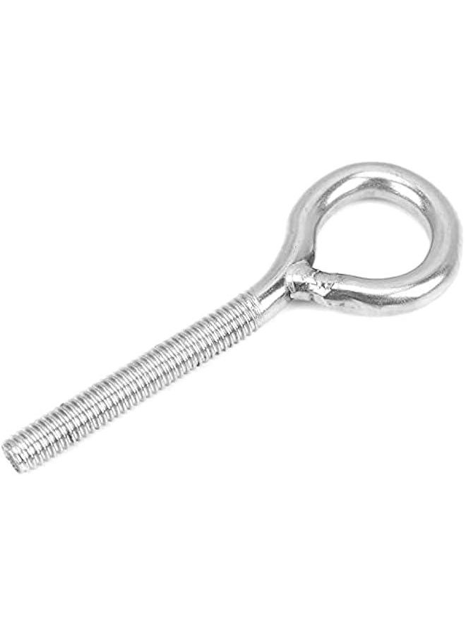 20pcs M4 Eye bolts Stainless Steel hoop Bolts Hine Welded Closed Screw Rod Eye Bolts Screw in for Fixed Tent Lifting and Securing Cables Wires , Eye Screws for Wood , Screw Eye Hooks longer Shank