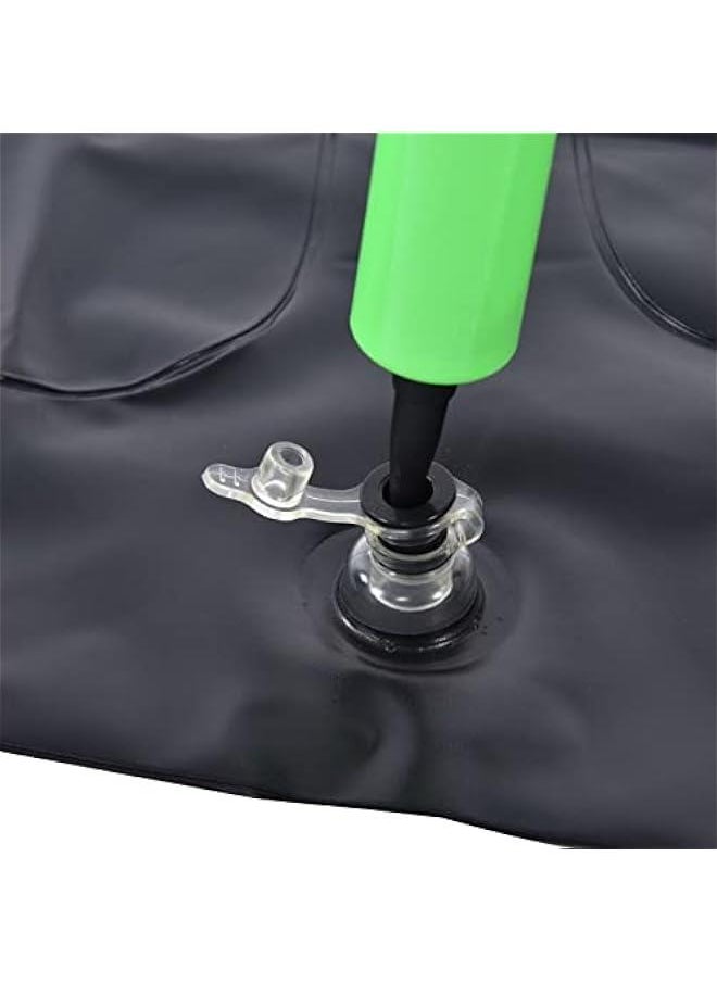Inflatable Hair Washing Basin for Sink at Home , Portable Shampoo Bowl , Hair Washing Basin for Bedridden , Disabled , Injured , Wheelchair Person at Bedside and Kitchen Sink Use(Black)