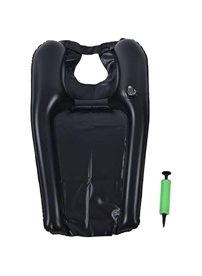 Inflatable Hair Washing Basin for Sink at Home , Portable Shampoo Bowl , Hair Washing Basin for Bedridden , Disabled , Injured , Wheelchair Person at Bedside and Kitchen Sink Use(Black)
