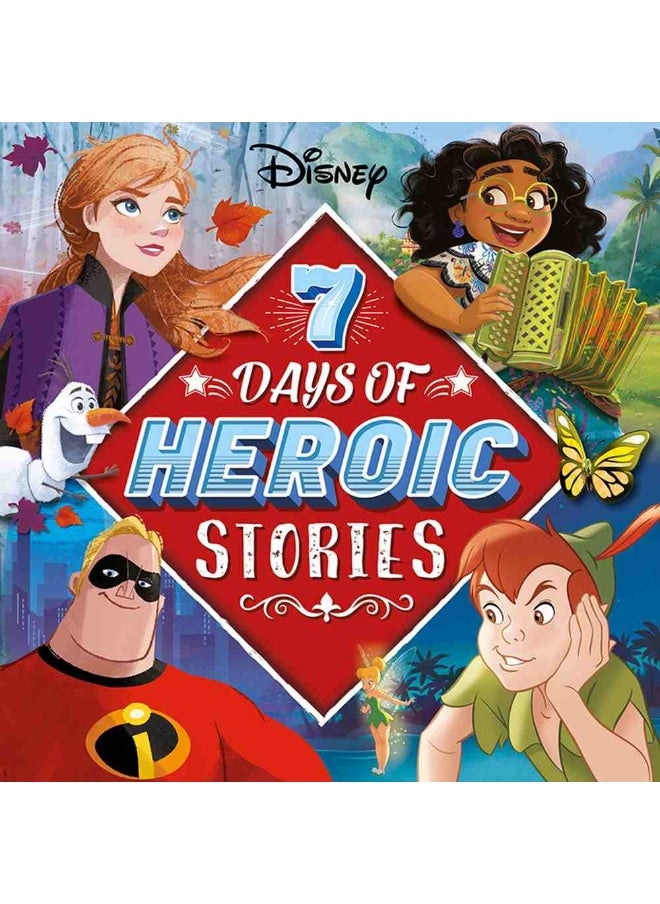 Disney 7 Days Of Heroic Stories Hardcover Book (142 Pages)