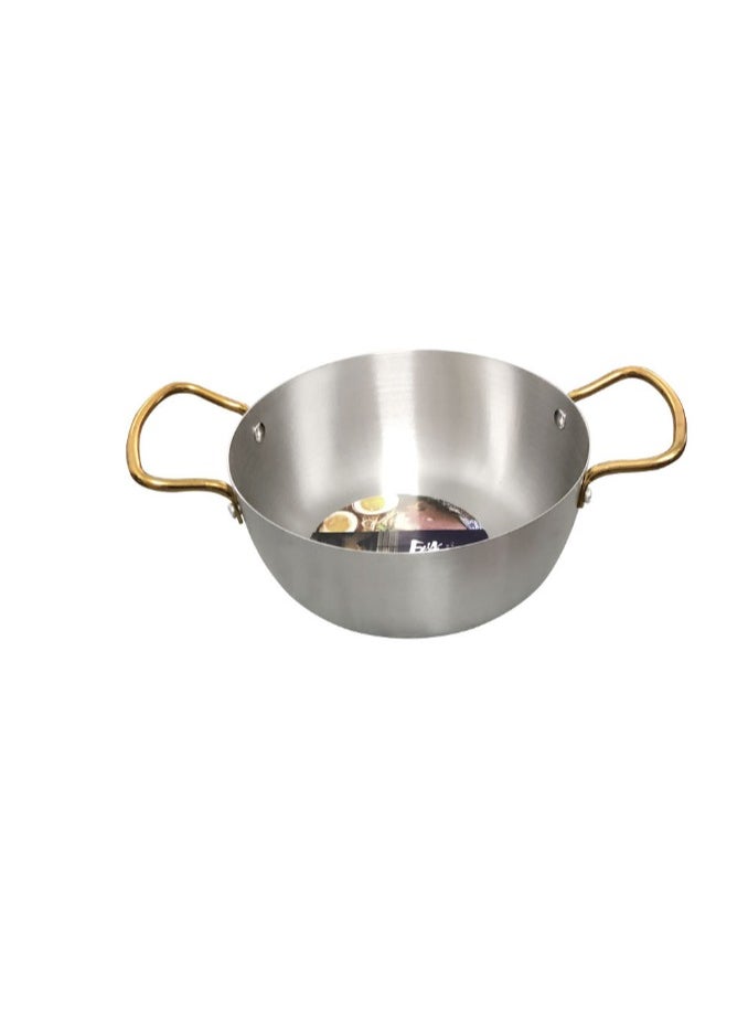 New Stainless Steel Flat Bottomed Dry Pan