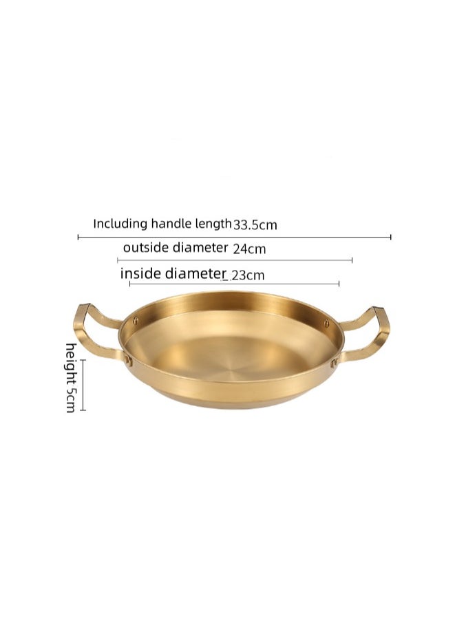 New Stainless Steel Flat Bottomed Dry Pan