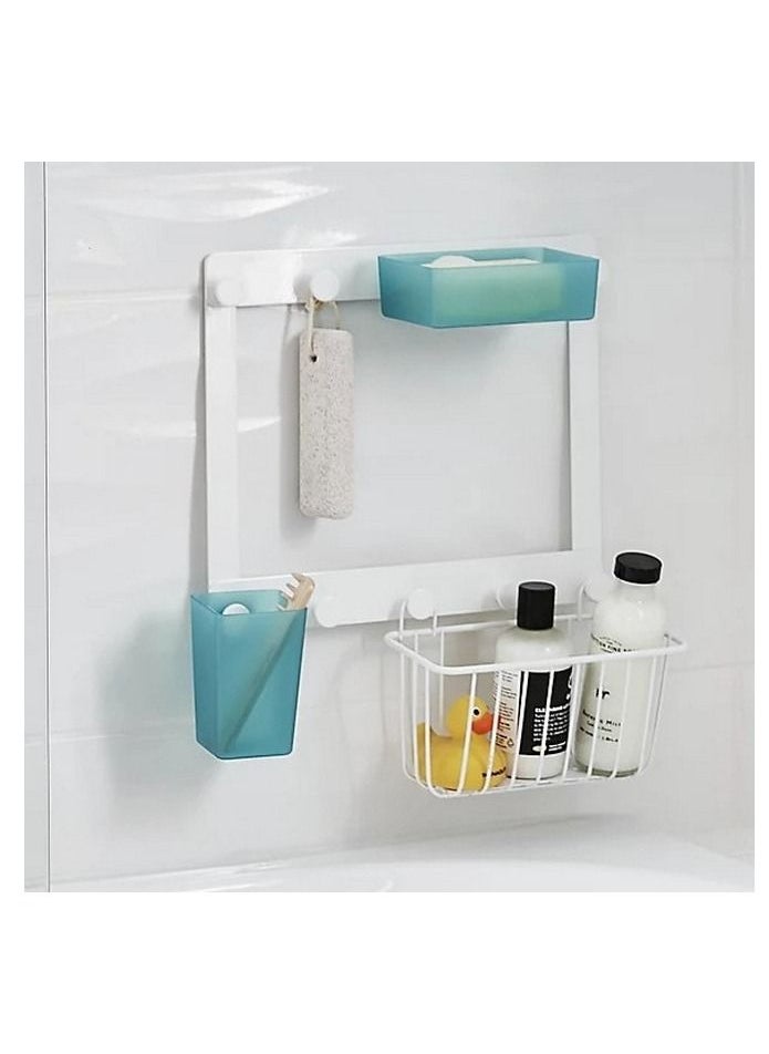 Steel Wired Bathroom Basket (215 x 140 x 115.3 mm)